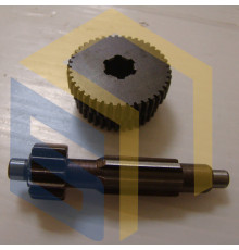 Шестерня двойная с валом в сборе дрели-миксера Werk HM 2180-2V (103004)