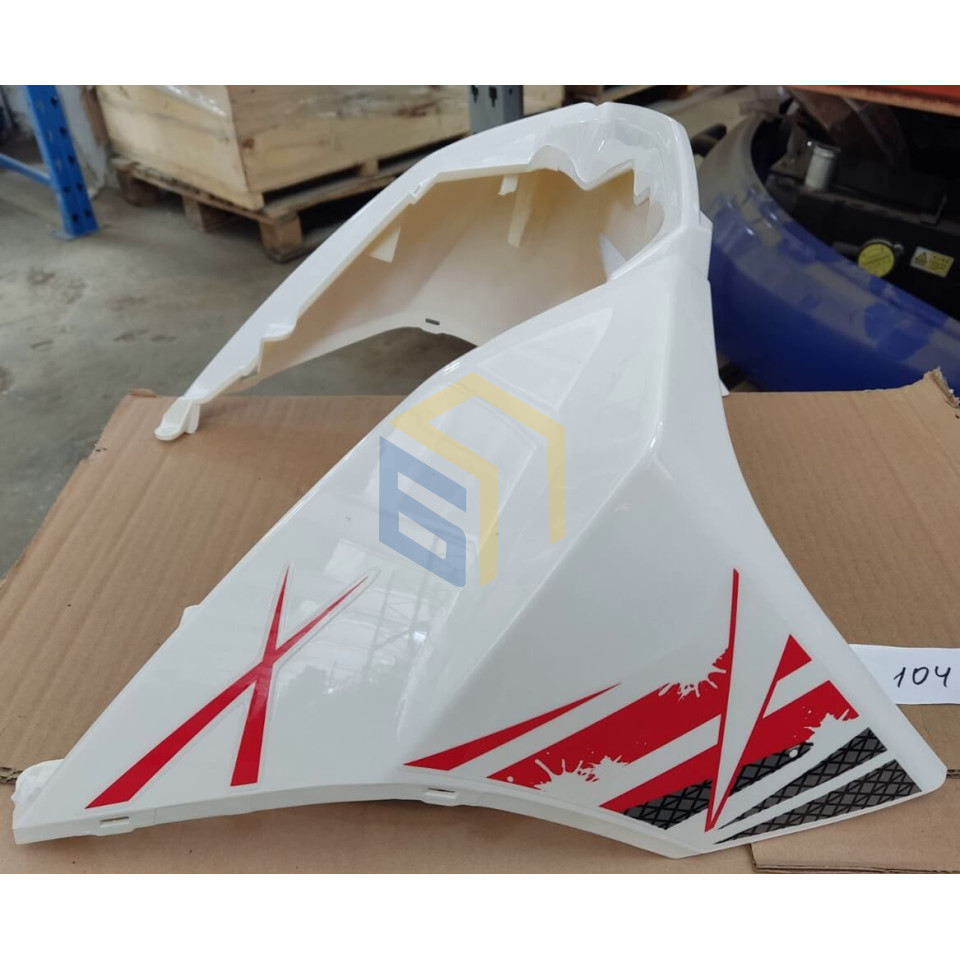 Корпус (передня частина) білий скутера бензинового Forte BWS-R 150CC (104670)