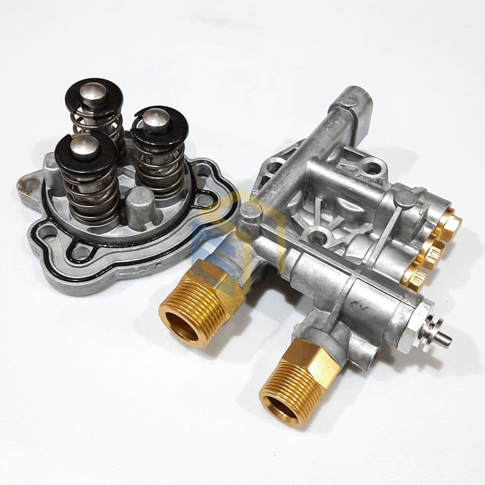 Помпа в зборі (без двигуна) мийки високого тиску Grunhelm GR-3100IM PROFI (106076)