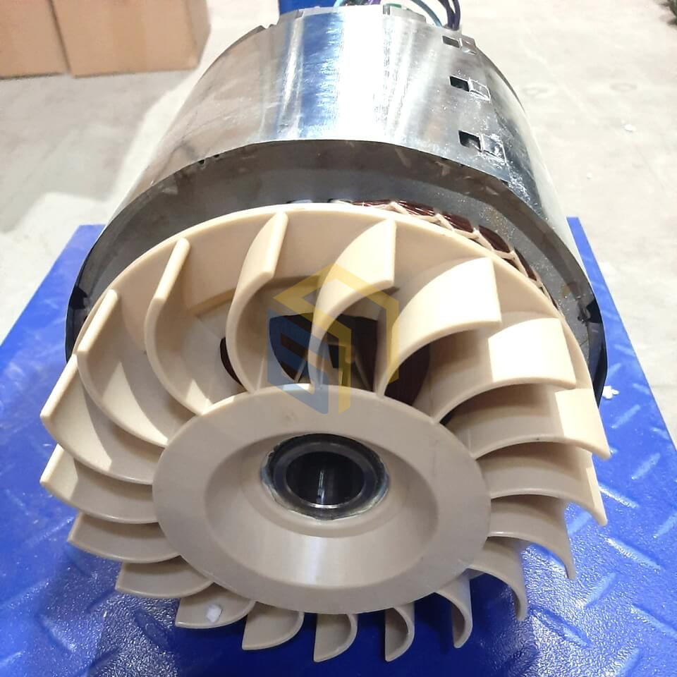 Альтернатор в сборе (якорь+статор однофазный) 7 кВт генератора дизельного Forte FGD9000E (106816)