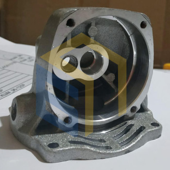 Корпус редуктора з фланцем УШМ болгарки Сталь КШМ 96-125, КШМ 96-125 Р (107903)