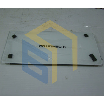 Стекло малое в сборе (белое) вытяжки Grunhelm GVN 330 W (108602)