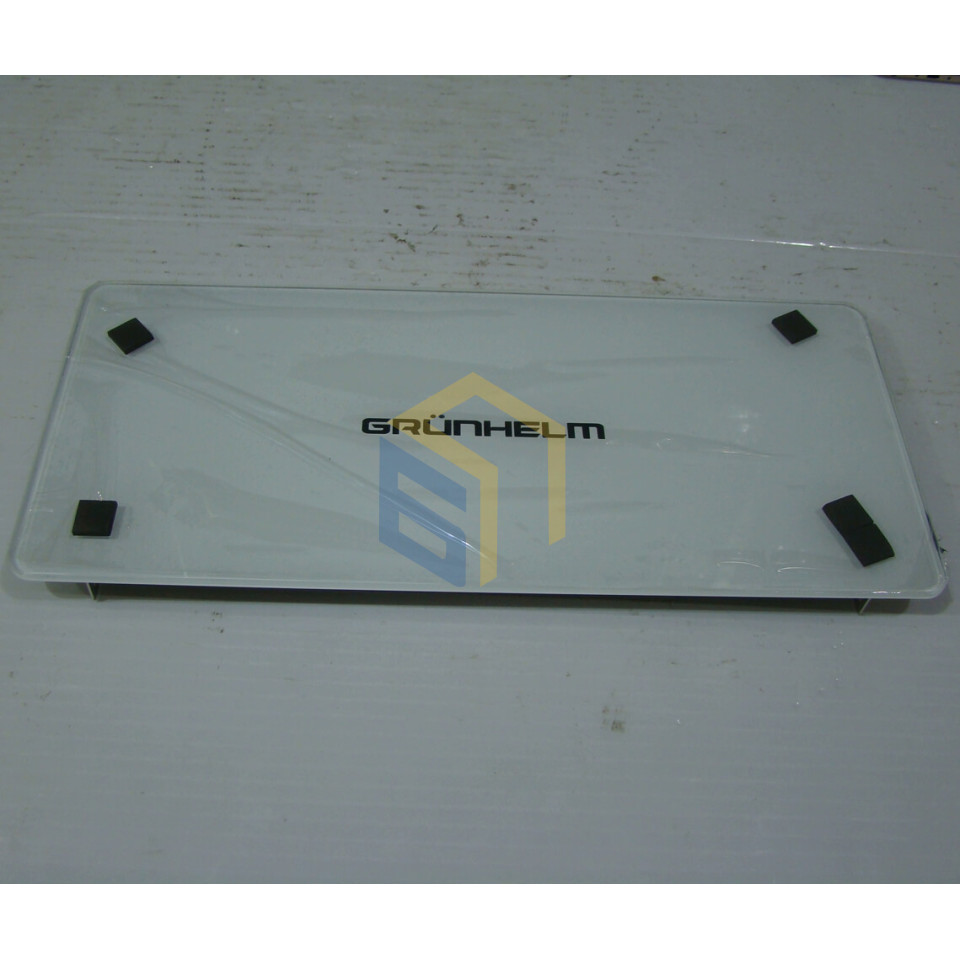 Стекло малое в сборе (белое) вытяжки Grunhelm GVN 330 W (108602)