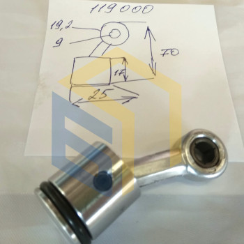 Поршень із шатуном у зборі перфоратора Haisser HB-30 (119000)