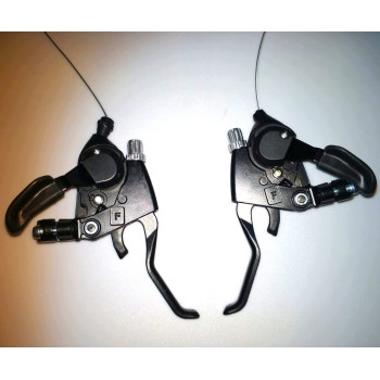Перемикач швидкосей (пара) SHIMANO ST-EF500 (3×7 швидкостей) велосипеда Forte (120396)