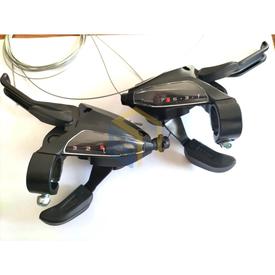 Перемикач швидкосей (пара) SHIMANO ST-EF500 (3×7 швидкостей) велосипеда Forte (120396)