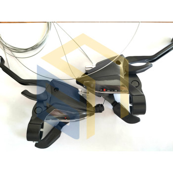 Перемикач швидкосей (пара) SHIMANO ST-EF500 (3×7 швидкостей) велосипеда Forte (120396)