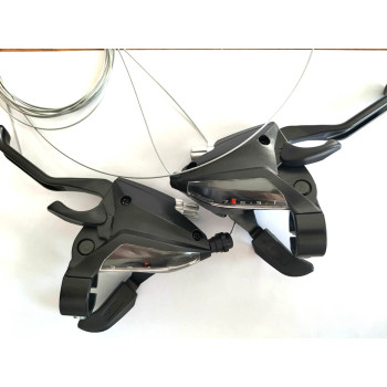 Перемикач швидкосей (пара) SHIMANO ST-EF500 (3×7 швидкостей) велосипеда Forte (120396)
