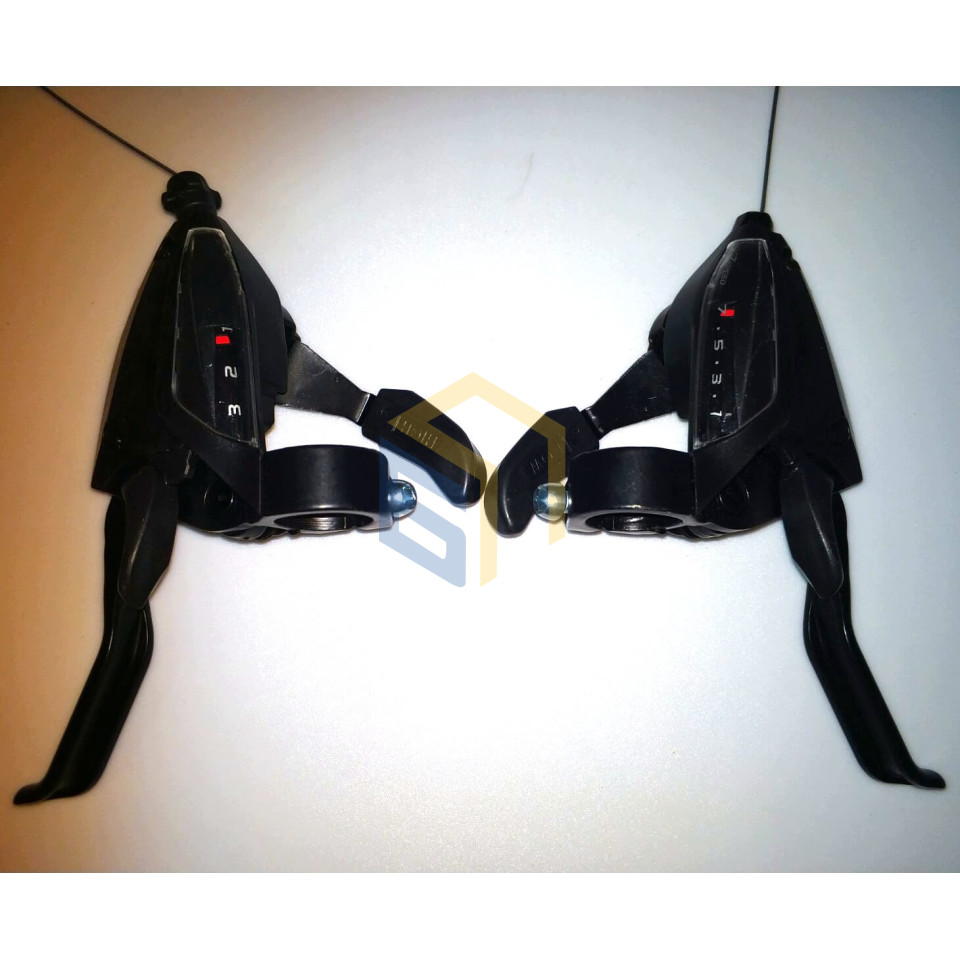 Перемикач швидкосей (пара) SHIMANO ST-EF500 (3×7 швидкостей) велосипеда Forte (120396)