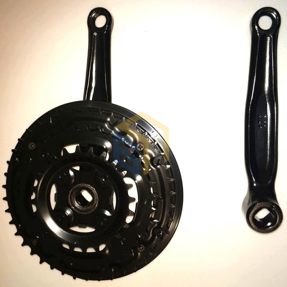 Шатун (Ланцюгове колесо) L170мм 24/34/42Т під квадрат велосипеда Forte (120401)