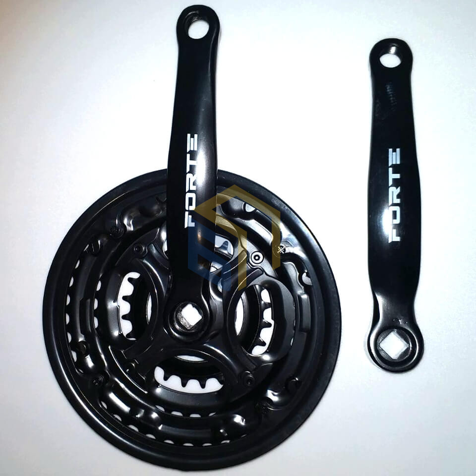 Шатун (Ланцюгове колесо) L170мм 24/34/42Т під квадрат велосипеда Forte (120401)