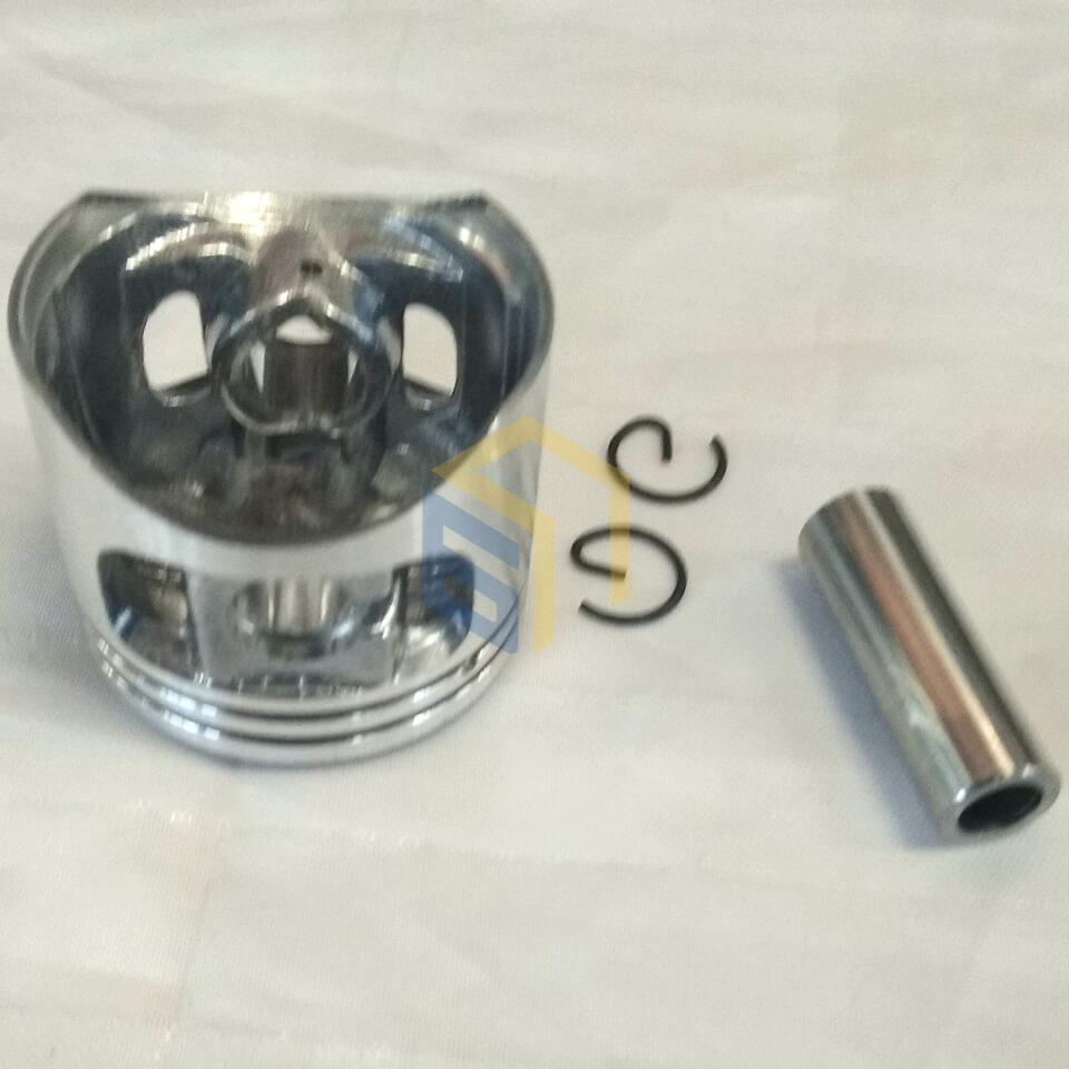 Поршень 43 мм з пальцем та стопорними кільцями бензопили Grunhelm GS-4000MG, GS-4500MG (120986)