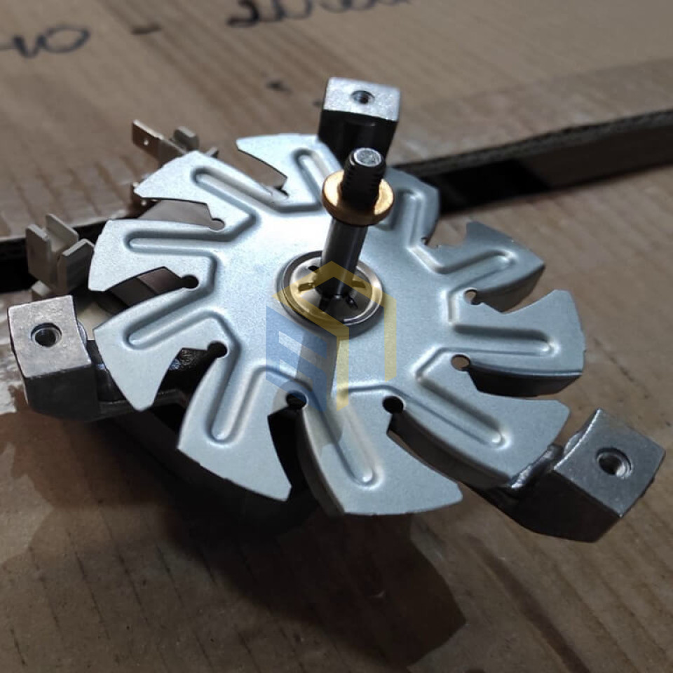 Двигатель с вентилятором в сборе духового шкафа Grunhelm GDG600W (121240)