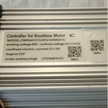 Контролер 60V, 20Ah, 1200W електроскутера Yadea LUNA (121605)