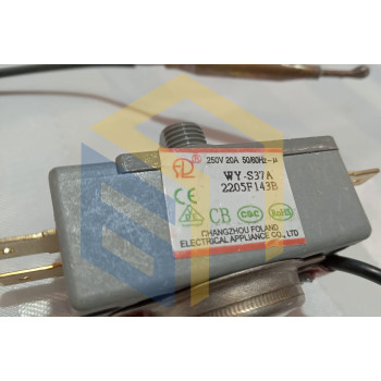 Термостат 220V, 20A, 75 градусів для бойлерів Grunhelm (124306)