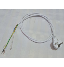 Шнур силовий з вилкою 220V, 10A, 1.5м для бойлерів Grunhelm (124307)