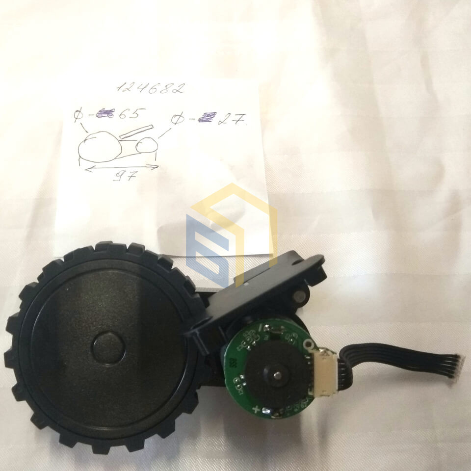 Колесо ліве в зборі пилососа робота Grunhelm GRVC-T1100 (124682)