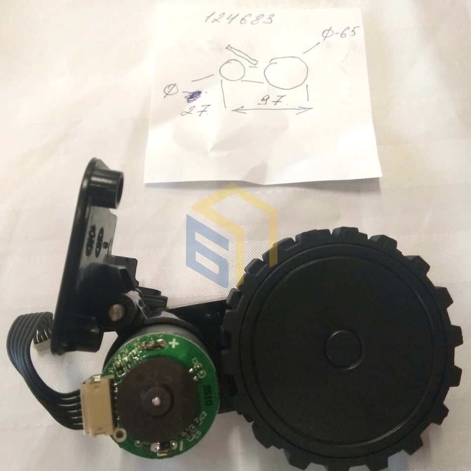 Колесо праве в зборі пилососа робота Grunhelm GRVC-T1100 (124683)