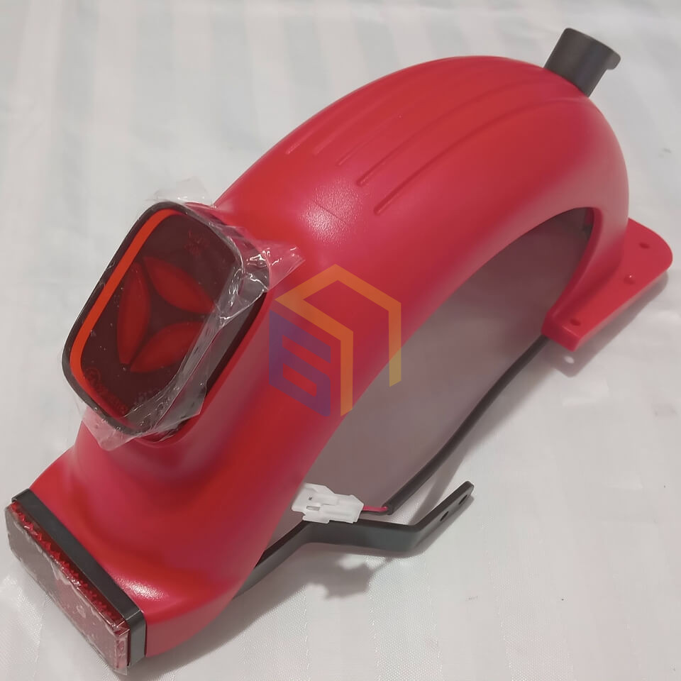 Крило заднє з ліхтарем у зборі електросамоката Yadea KS3 (124852)