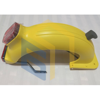 Крило заднє жовте з ліхтарем у зборі електросамоката Yadea KS3 Lite (124874)