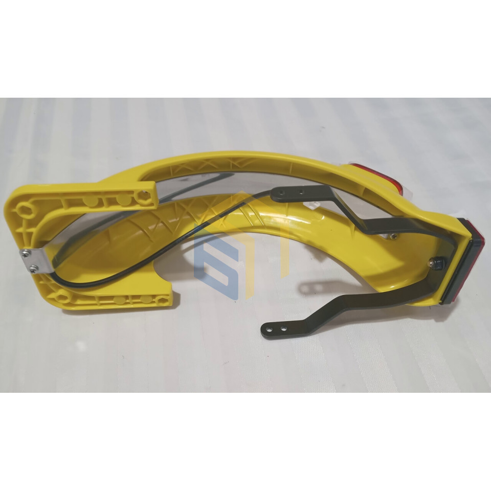 Крило заднє жовте з ліхтарем у зборі електросамоката Yadea KS3 Lite (124874)