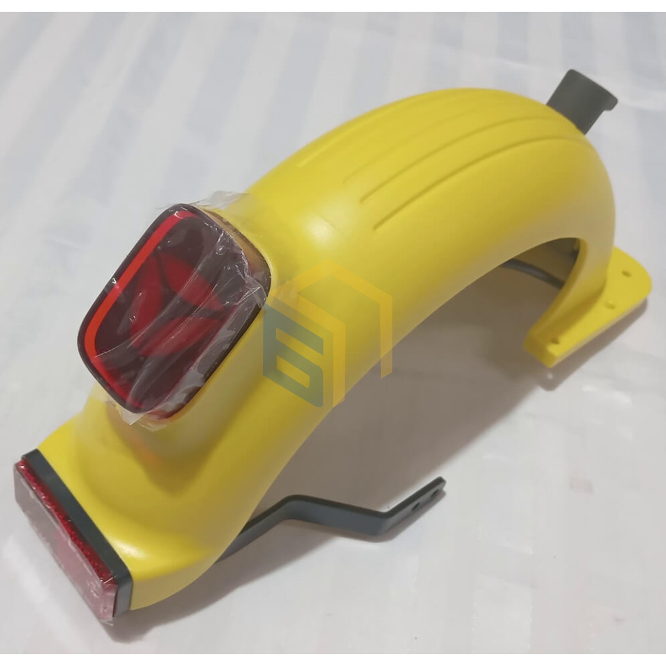 Крило заднє жовте з ліхтарем у зборі електросамоката Yadea KS3 Lite (124874)