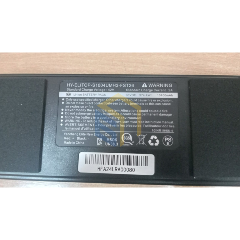 Акумулятор літієвий 36V, 10Ah електросамоката Yadea KS5 (124906)