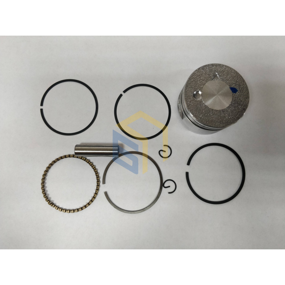 Поршень 39 мм з поршневими кільцями, пальцем та стопорними кільцями мотокоси Grunhelm GR-31T (125950, 145366)