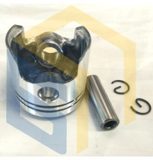 Поршень у зборі 40 мм з пальцем та стопорними кільцями мотокоси Світязь БТ-430, БТ-430 PLUS (125990)