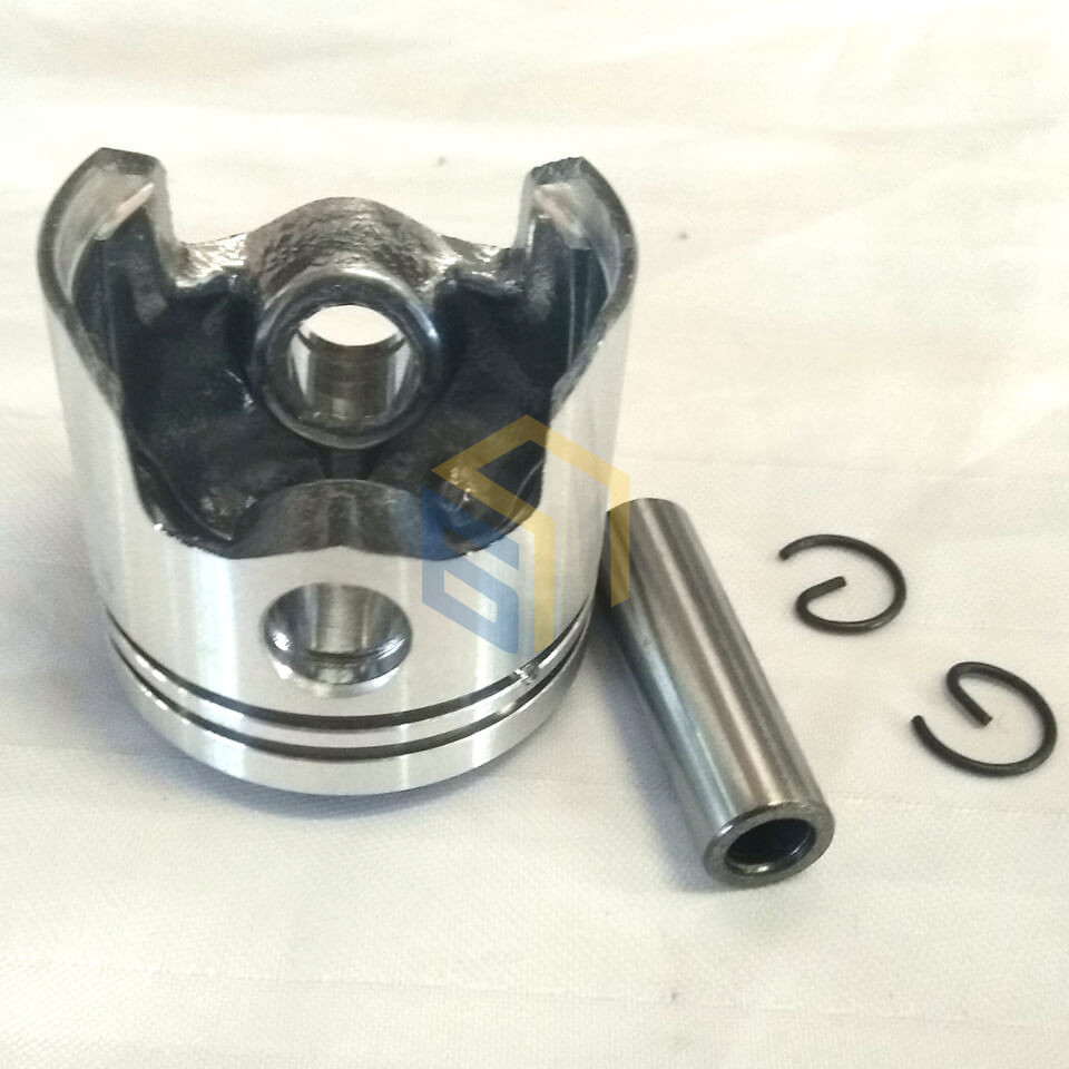 Поршень у зборі 40 мм з пальцем та стопорними кільцями мотокоси Світязь БТ-430, БТ-430 PLUS (125990)