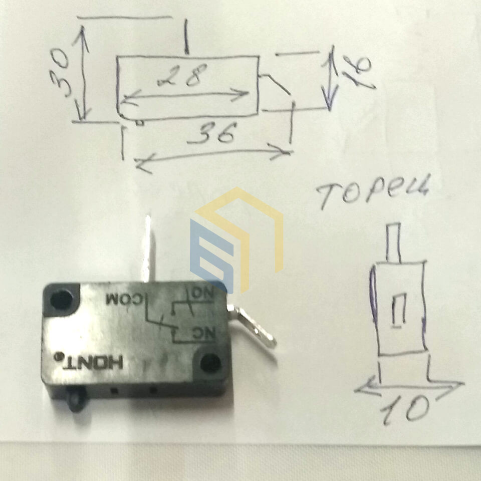 Микровыключатель триммера садового Grunhelm GR-42S (126546)