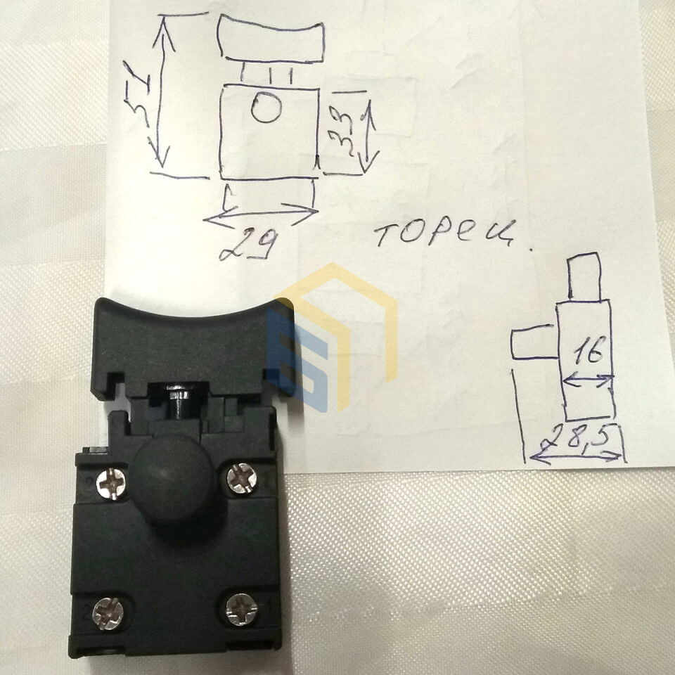 Вимикач тримера садового Grunhelm GR-2000 (126555)