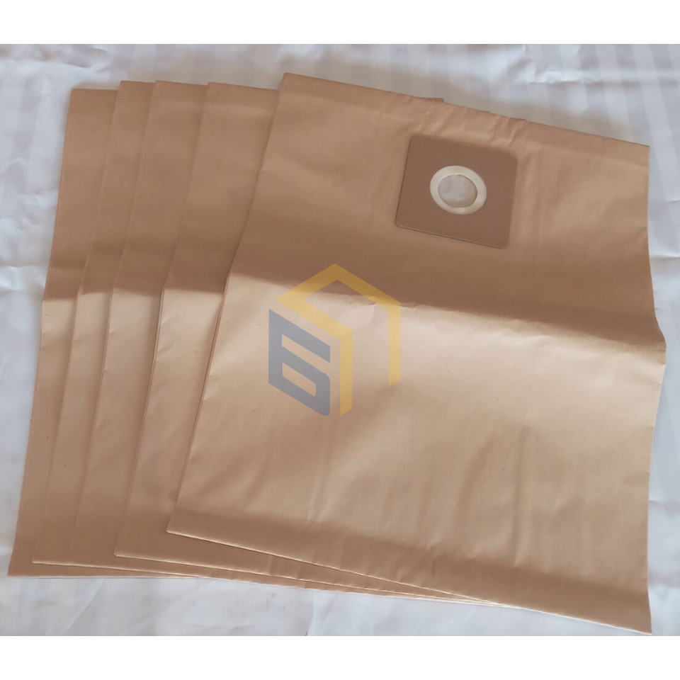 Мішок паперовий 20Л х 5 шт (одноразовий) пилососа господарського Forte VC2016S (127652)