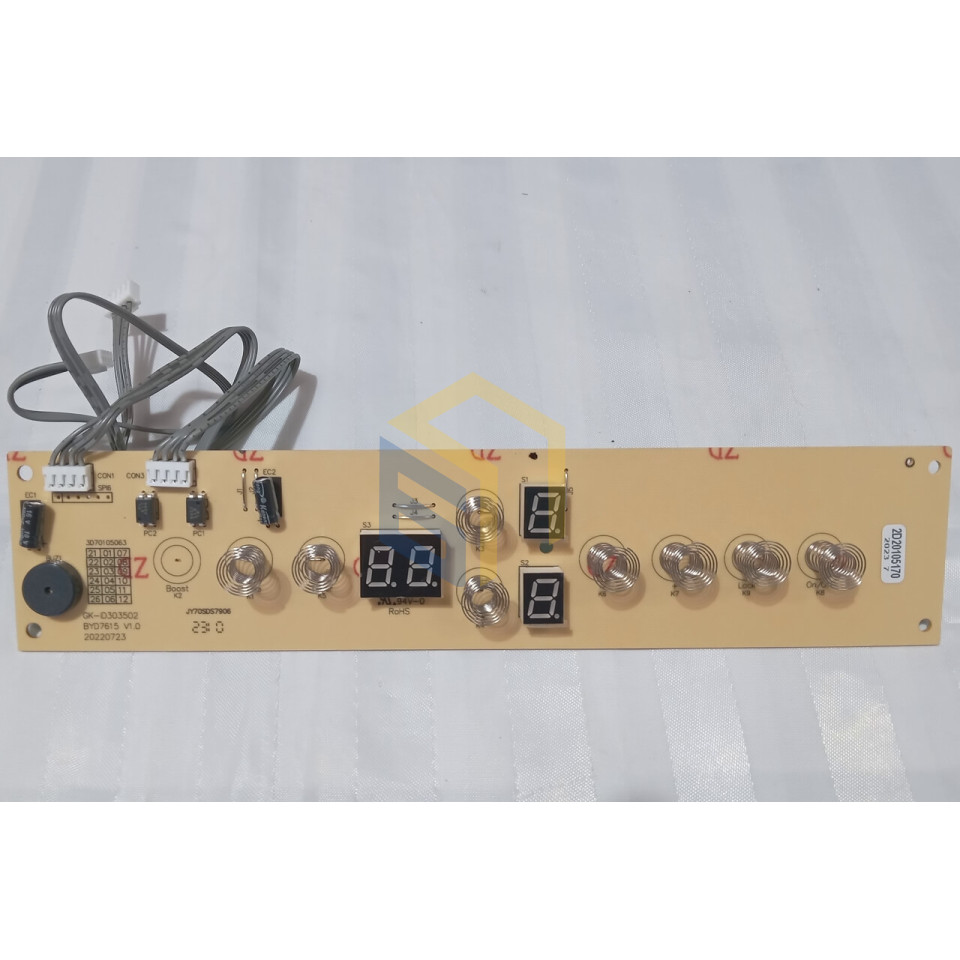 Плата дисплея (2D20105170) варильної поверхні Grunhelm GPI 523 B (128689)