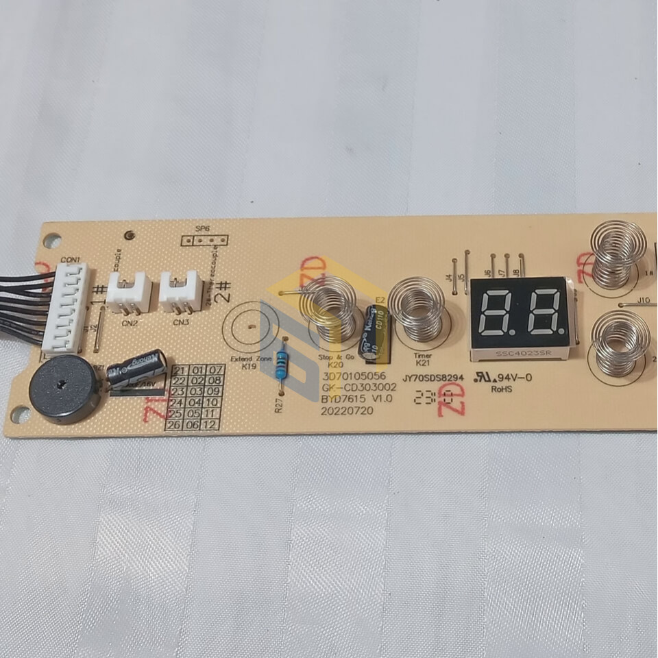 Плата дисплея (2D20105169) варочной поверхности Grunhelm GPC 727 BEO (128690)