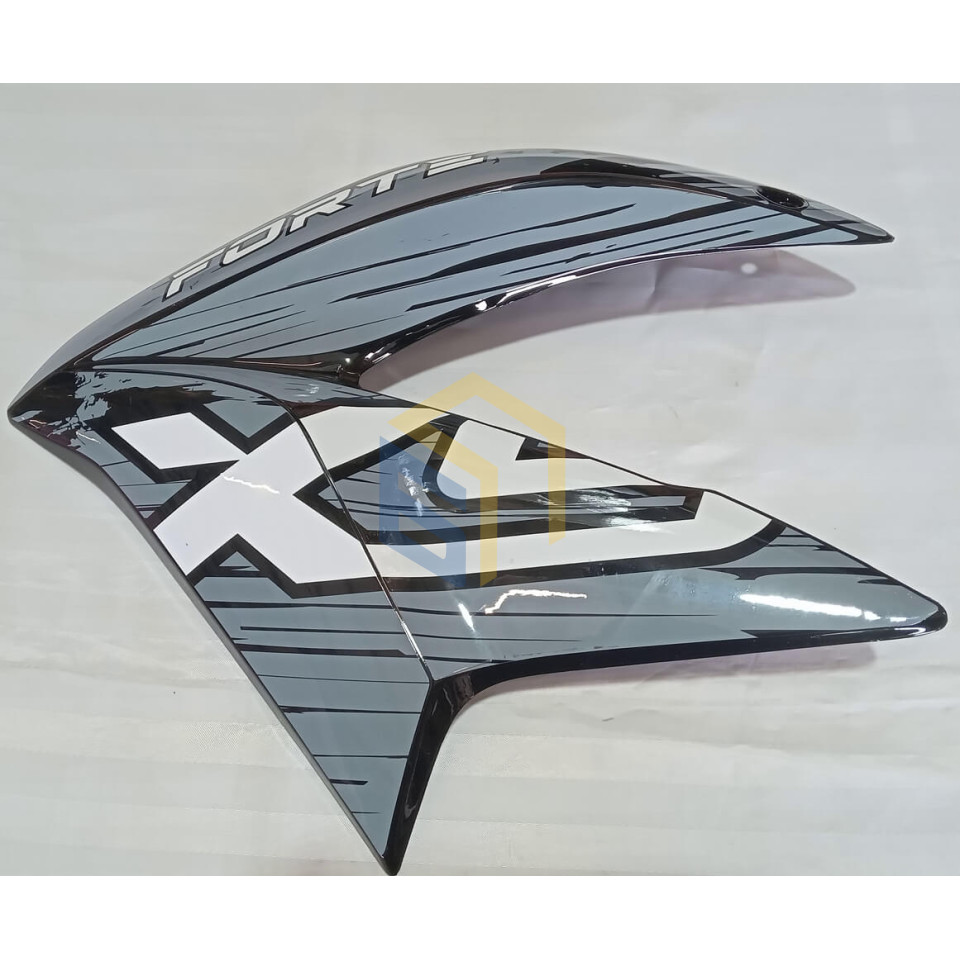 Пластик паливного баку лівий (червоний, жовтий) мотоцикла Forte CROSS 250, 250PRO, 300 (129138)