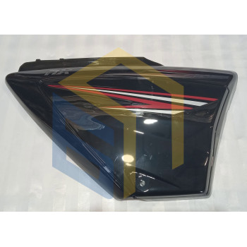 Кришка права бічна чорна мотоцикла Forte ALFA NEW FT125-RX (131453)