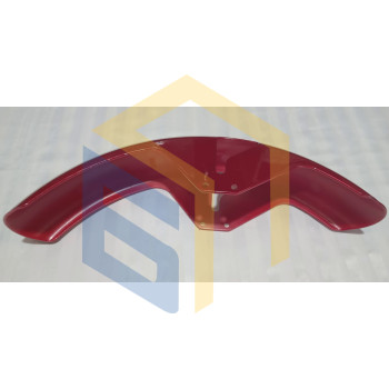 Крило переднє червоне у зборі мотоцикла Forte ALFA NEW FT125-RX (131627)