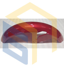 Крило переднє червоне у зборі мотоцикла Forte ALFA NEW FT125-RX (131627)