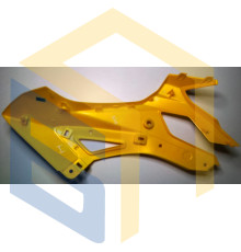 Ліва накладка паливного бака (жовта) мотоцикла ZONSEN CARRERA 250,300 (140425, 140427)