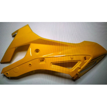 Ліва кришка паливного бака (жовта) мотоцикла ZONSEN CARRERA 250,300 (140427, 140425)