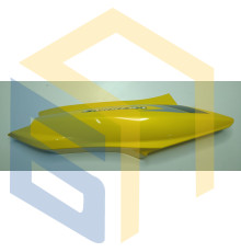 Права кришка корпусу (жовта) мотоцикла ZONSEN CARRERA 250,300 (140434)