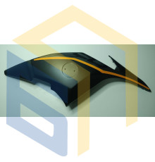 Права декоративна кришка бака (помаранч) мотоцикла CYCLONE RX3 (140550)