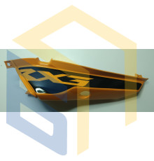 Ліва задня кришка корпуса (помаранчева) мотоцикла CYCLONE RX3 (140561)