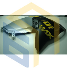 Права захисна панель паливного бака (чорна) мотоцикла CYCLONE RX401 (140639)