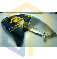 Ліва захисна панель паливного бака (чорна) мотоцикла CYCLONE RX401 (140640)