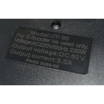 Зарядний пристрій 60V20AH/4A електроскутера FORTE T3 (150273)