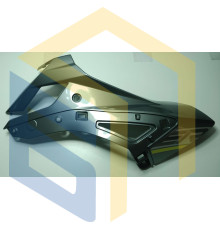 Ліва кришка паливного бака (сіра) мотоцикла ZONSEN CARRERA 250,300 (152074)