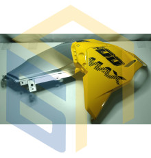 Права захисна панель паливного бака (жовта) мотоцикла CYCLONE RX401 (152082)