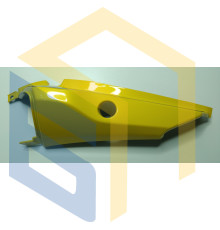 Ліва задня кришка корпуса (жовта) мотоцикла CYCLONE RX3 (152129)